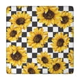 thumbnail image 1 of Sunflower Elastic Tablecloth for 34x34 Inch Table, Reusable Wrinkle-Free Polyester for Kitchen, RV or Balcony Use, 1 of 5