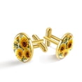 thumbnail image 1 of Sunflower Elegant Shirt Cufflinks Suitable for Formal Attire Made of Stainless Steel Ideal for Business Meetings or Special Occasions Silver Jewelry Cufflink, 1 of 6