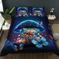 thumbnail image 1 of Sunflower Elephant Duvet Cover King Size Elephant Butterfly Bedding Set for Girls Women Sunflowers in Watercolor Starry Night Style Comforter Cover 3 Pieces 1 Quilt Cover and 2 Pillowcases, 1 of 6
