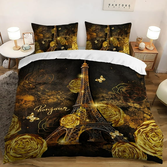 Sunflower Elephant Duvet Cover King Size Elephant Butterfly Bedding Set for Girls Women Sunflowers in Watercolor Starry Night Style Comforter Cover 3 Pieces 1 Quilt Cover and 2 Pillowcases