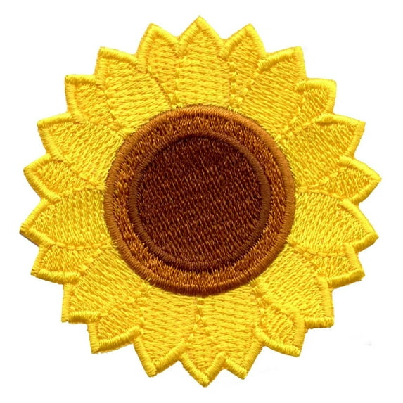 Sunflower Embroidered Iron On Patch