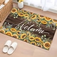 thumbnail image 1 of Sunflower Entryway Rug 2'x3'&nbsp; Non Slip Front Door Mats, Yellow Summer Botanical Wooden Farmhouse Entrance Rugs Indoor Outdoor Carpet, Washable Floor Mats Small Area Rug for Bedroom Kitchen, 1 of 8