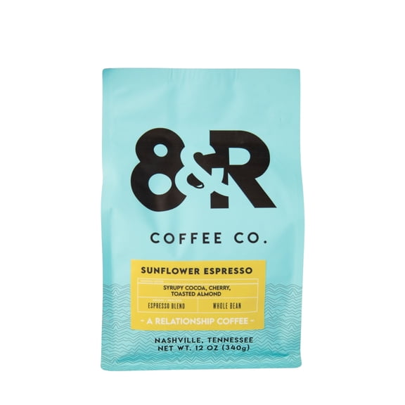 Sunflower Espresso Blend - Roasted by 8th & Roast Coffee Co. - Freshly Ground Coffee - 12oz Bag