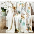 thumbnail image 1 of Carstens, Inc. Ultra Premium Super Soft Plush Sherpa Fleece Oversized Throw Blanket 54" x 68", Sunflower, 1 of 7