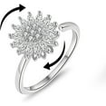 thumbnail image 1 of Sunflower Fidget Ring for Women Fidget Rings for Anxiety Open Adjustable Spining Ring Sun Anxiety Ring Cubic Zirconia Sunflower Ring Trendy Fashion Jewelry, 1 of 7
