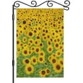 thumbnail image 1 of Sunflower Field Small Garden Flag Vertical Double Sided 12.5 x 18 Inch Summer Yellow Field Spring Farmhouse Burlap Yard Outdoor Decor, 1 of 6