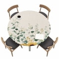 thumbnail image 1 of Sunflower Fitted Tablecloth with Elastic Edged, Round Table Cloth for Dining Table, Yellow Floral Pastoral Botanical Leaves Rustic Waterproof Oil Proof Table Cover for Indoor Outdoor 36"-44", 1 of 8