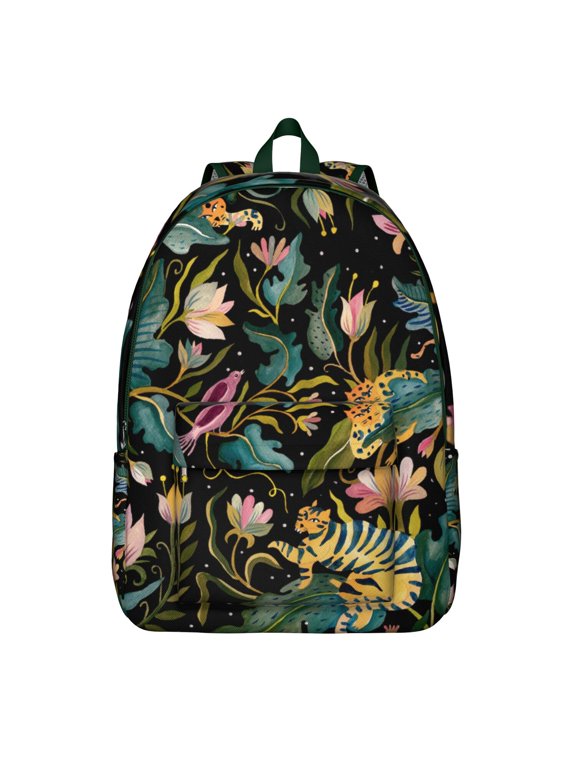 Sunflower Floral Commuter Backpack for School College Teens Adults, Large Capacity Bookbag with Laptop Sleeve, Durable Everyday Travel Backpack, Flowers Design Unisex Gift Idea for Work or College