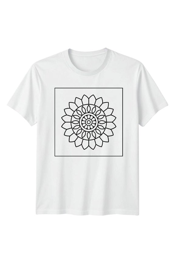 Sunflower Floral Design Mens T-Shirt Womens Tee Graphic Unisex Top All Size S-5XL