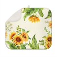 thumbnail image 1 of Sunflower Floral Dish Drying Mat for Kitchen Counter Microfiber Dish Rack Pad Absorbent Foldable Drainer Mat 16x18 Inch, 1 of 7