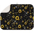 thumbnail image 1 of Sunflower Floral Kitchen Dish Mat, 18x24 Inch Microfiber Drying Pad, Foldable Counter Rack Mat, Absorbent for Daily Use, 1 of 5