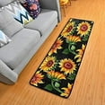 thumbnail image 1 of Sunflower Floral Kitchen Rugs Non-Slip Soft Doormats Bath Carpet Floor Runner Area Rugs for Home Dining Living Room Bedroom 72" X 24", 1 of 7