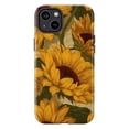 thumbnail image 1 of Sunflower Floral Phone Case, Bright Yellow Botanical Design, Protective Aesthetic iPhone Cover for iPhone 17 16 15 14 13 12 11, Fall Nature Lover Gift, 1 of 6