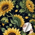 thumbnail image 1 of Sunflower Floral Wallpaper, Vintage Rustic Farmhouse peel and stick wallpaper, waterproof, Home Decor for Living Room, Bedroom, Kitchen Cabinet, Bathroom, Dorm Room [17.7 * 118 in], 1 of 8