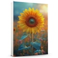 thumbnail image 1 of Sunflower Flower Canvas Wall Art 8x12 inches - Elegant Sunflower Flower Floral Canvas Print Vintage Watercolor Artwork for Living Room, 1 of 5
