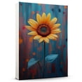 thumbnail image 1 of Sunflower Flower Canvas Wall Art 8x12 inches - Watercolor Sunflower Flower Canvas Wall Art Vintage Botanical Floral Decor for Living Room Bedroom, 1 of 5