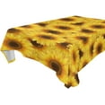 thumbnail image 1 of Sunflower Flowers Rectangle Tablecloth, Dust Proof Anti Wrinkle Wipeable Table Cloth Tabletop for of Dinner Kitchen Wedding Holiday Party 60"x90" Home Decor, 1 of 7