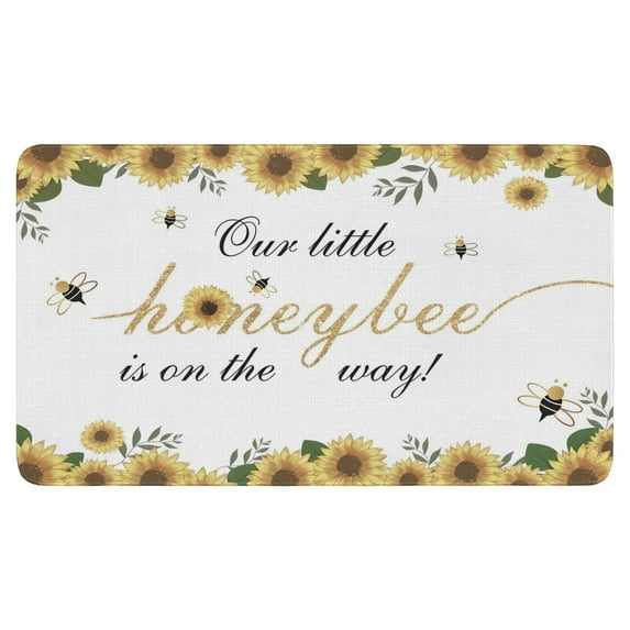 Sunflower Flowers on White Background (1) Welcome Doormat for Indoor/Outdoor Entrance Sunflower Flowers on White Background (1) Decoration Door Mat Kitchen Door Mat Bedroom Doormat 17x30 Inch