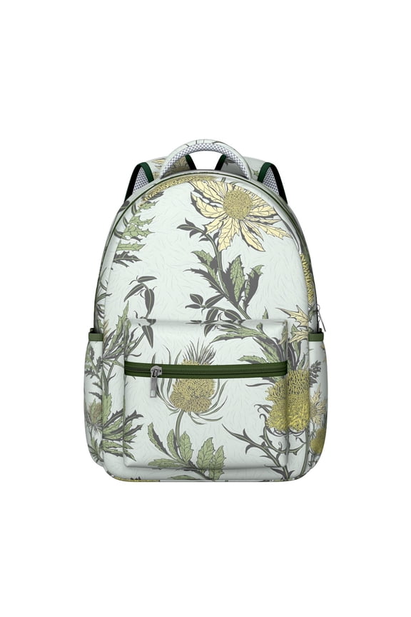 "Sunflower Foldable Backpack - Compact Travel Flowers Backpack that Packs into Pouch, Lightweight School Bag for Commuters, Space Saving Design"