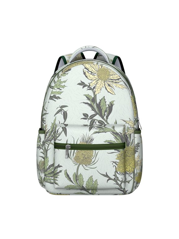 "Sunflower Foldable Backpack - Compact Travel Flowers Backpack that Packs into Pouch, Lightweight School Bag for Commuters, Space Saving Design"