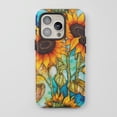 thumbnail image 1 of Sunflower For All iPhone Series Protective Phone Case Watercolor Floral Yellow Blue, 1 of 7