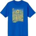 thumbnail image 1 of Sunflower Frame Crew Neck Short Sleeve Adult T-shirt-Medium-Orange, 1 of 6