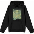 thumbnail image 1 of Sunflower Frame Long Sleeve Black Adult Hooded Sweatshirt-Medium, 1 of 3