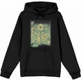 thumbnail image 1 of Sunflower Frame Long Sleeve Black Adult Hooded Sweatshirt-Small, 1 of 6