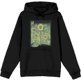thumbnail image 1 of Sunflower Frame Long Sleeve Black Adult Hooded Sweatshirt-Small, 1 of 3