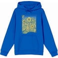 thumbnail image 1 of Sunflower Frame Long Sleeve Blue Adult Hooded Sweatshirt-Medium, 1 of 6