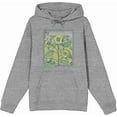 thumbnail image 1 of Sunflower Frame Long Sleeve Heather Gray Adult Hooded Sweatshirt-Medium, 1 of 6