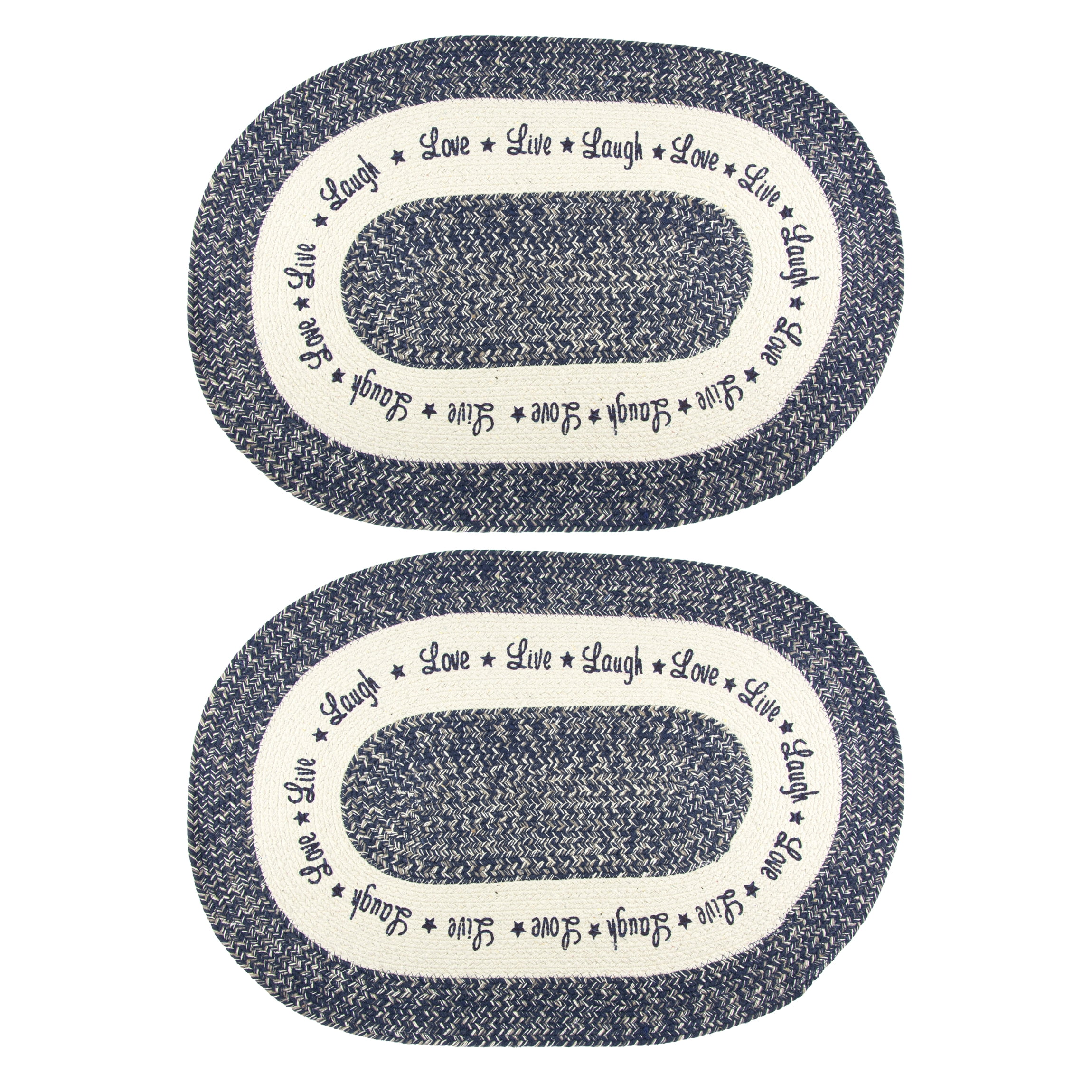Sunflower Garden LIVE LAUGH LOVE Braided Rug Set, 20 x 30 Inch ...