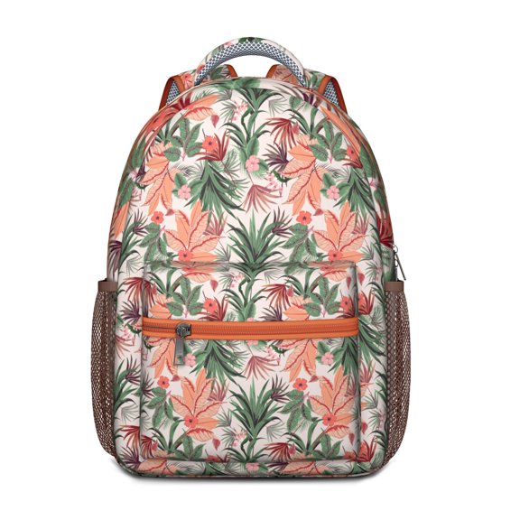 Sunflower Garden Print Student Backpack - Breathable Lightweight Backpack