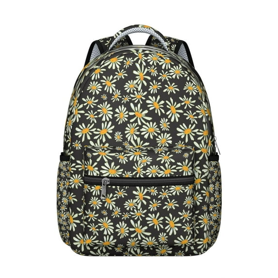 "Sunflower Gardening Backpack - Functional Flowers Tool Bag with Waterproof Base, Outdoor School Backpack for Botany Lovers, Practical Gift"
