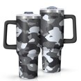 thumbnail image 1 of Sunflower Gift 40oz Tumbler with Handle and Straw, Large Capacity Travel Cup for Hot & Cold Drinks, Double Walled Vacuum Insulated Cup, Floral Lover Birthday Gifts for Mother's Day Women Girls, 1 of 7