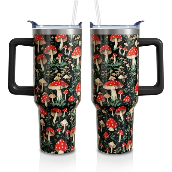 Sunflower Gifts Cup for Women Girls, 40oz Tumbler with Handle and Straw Lid, Stainless Steel Double Walled Insulated Mug Water Bottle, Sun Flowers Floral Lover Birthday Gift Idea