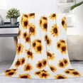 thumbnail image 1 of Sunflower Gifts - Sunflower Blanket for Women and Men Soft Cozy Lightweight Flannel Throw Blankets - Sunflower Decor for Bedroom or Living Room 50x60 Inch, 1 of 6