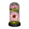 thumbnail image 1 of Glass Sunflower With Lights Ornaments Sunflowers Artificial Flowers For Mother's Day Valentine's Day Anniversary Gift, 1 of 6