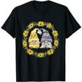 thumbnail image 1 of Sunflower Gnome Shows Heart & Love For Gardener Autumn Fall T-Shirt, 1 of 5