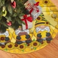 thumbnail image 1 of Sunflower Gnomes Christmas Tree Skirt Bee Funny Tree Mat for Farmhouse Xmas Holiday Party Decorations Indoor Outdoor 36 Inch, 1 of 6