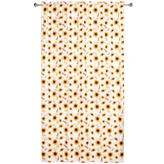 Sunflower Gnomes Window Panels - 50" x 84" Panels