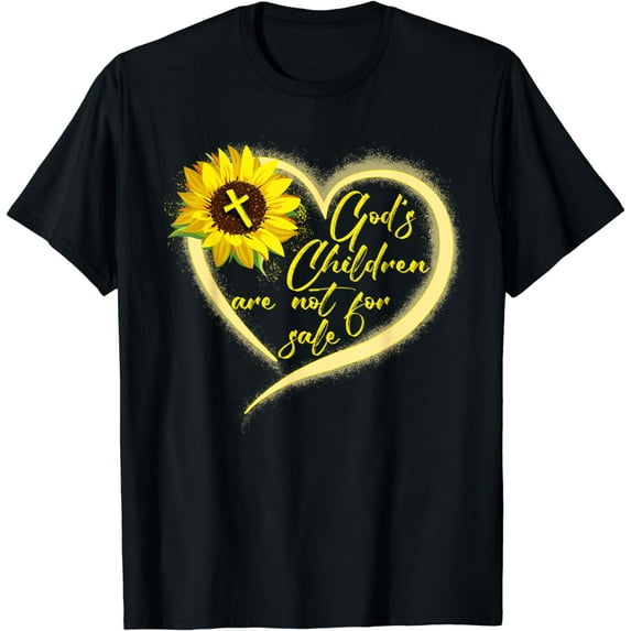Sunflower God's Children Are Not For Sale Fun God's Children T-Shirt