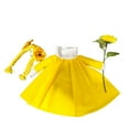 thumbnail image 1 of Sunflower Gooses Costume for Porches - Polyester Dress with Matching Yarn-Braided Belt for Lawn Geese Outdoor Decor, 1 of 8