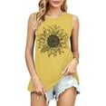 thumbnail image 1 of Sunflower Graphic Tank Tops for Women Summer Sleeveless Tee Shirts Boho Tank Top, 1 of 1