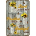 thumbnail image 1 of Sunflower A Grateful Heart Vertical Poster Novelty?Retro Metal Tin Sign Home decor Plate Wall Art Farmhouse Sign Living Room Decor Welcome Sign Home Decor Outdoor Decor Painted Sign Varnish 8"x12", 1 of 5
