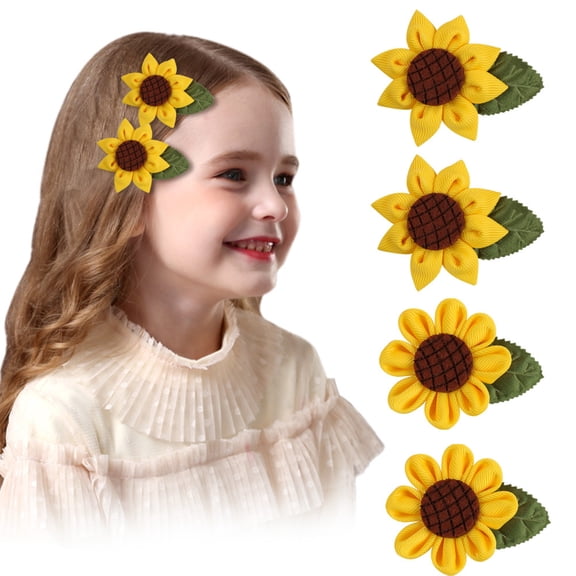 Sunflower Hair Barrettes Hair Clips for Women Girls Daisy Alligator Hair Clips for Teen Girls Summer Beach Hair Pins
