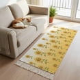 thumbnail image 1 of Sunflower Hallway Runner Rug 2'x5', Watercolor Yellow Flower Gradient Plant Washable Kitchen Runner Rug with Tassels, Laundry Room Rugs Woven Cotton Carpet for Bedroom Entryway Front Door, 1 of 9