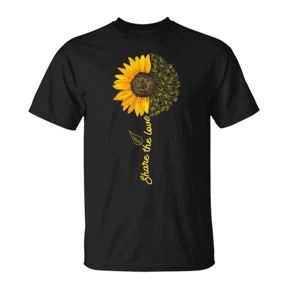 Sunflower Hands ASL Teacher Deaf People ASL Interpreter T-Shirt
