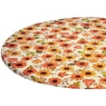 thumbnail image 1 of Sunflower Harvest Elasticized Table Cover, 45" - 56" dia. Round, 1 of 5