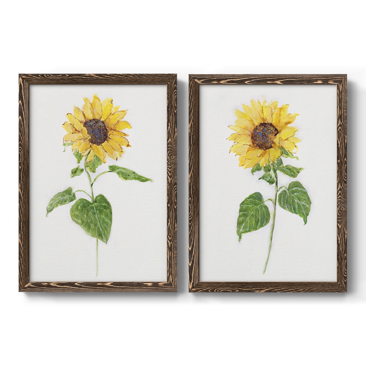 Sunflower I - Premium Framed Canvas 2 Piece Set - Ready to Hang